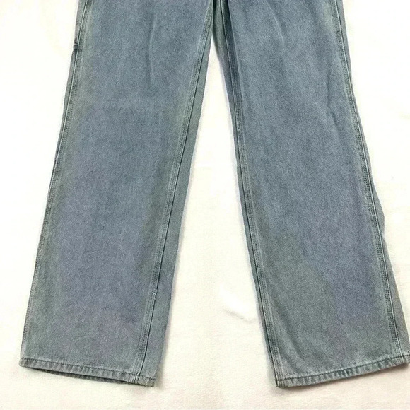 NWT Simple Society Highrise Light Wash Rayon Ankle Carpenter Jeans Size 9/29 - Picture 6 of 16